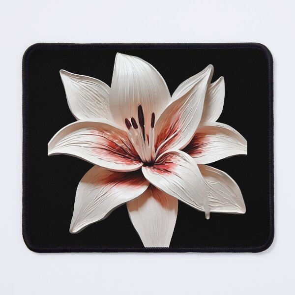 Item preview, Big white Lily watercolor flower designed and sold by AKRE R.