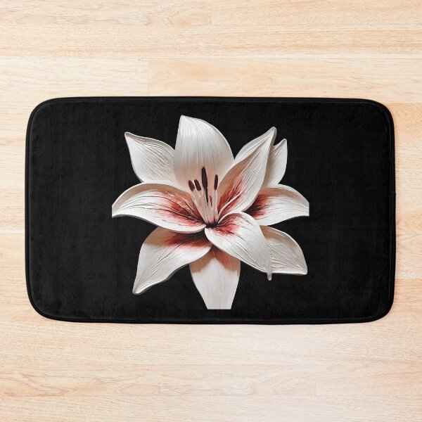 Item preview, Big white Lily watercolor flower designed and sold by AKRE R.