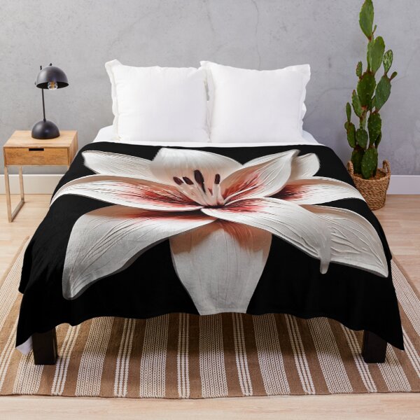 Item preview, Big white Lily watercolor flower designed and sold by AKRE R.