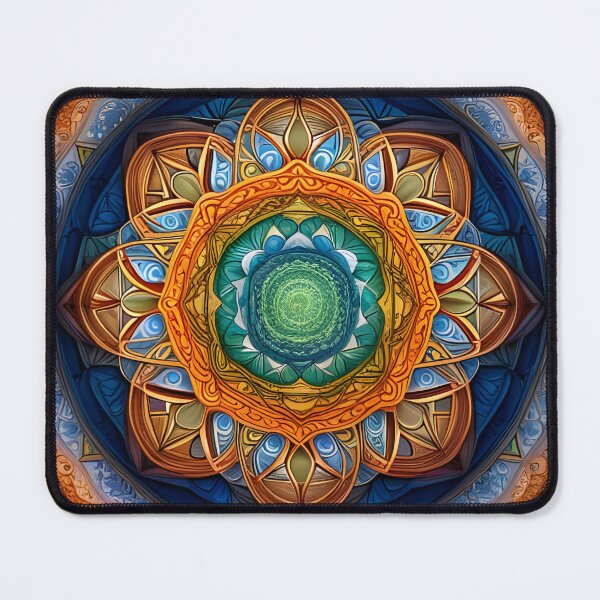 Item preview, Multicolor Indu Mandala designed and sold by MandalasShops.