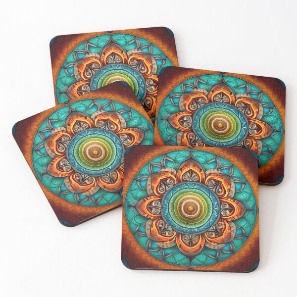 Item preview, Multicolor Indu Mandala designed and sold by MandalasShops.