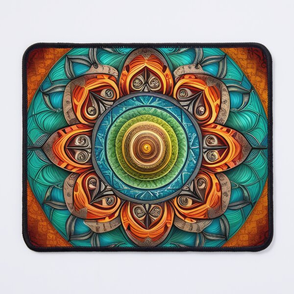 Item preview, Multicolor Indu Mandala designed and sold by MandalasShops.