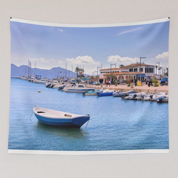Item preview, Blue Dinghy in Puerto Pollensa designed and sold by Violaman.