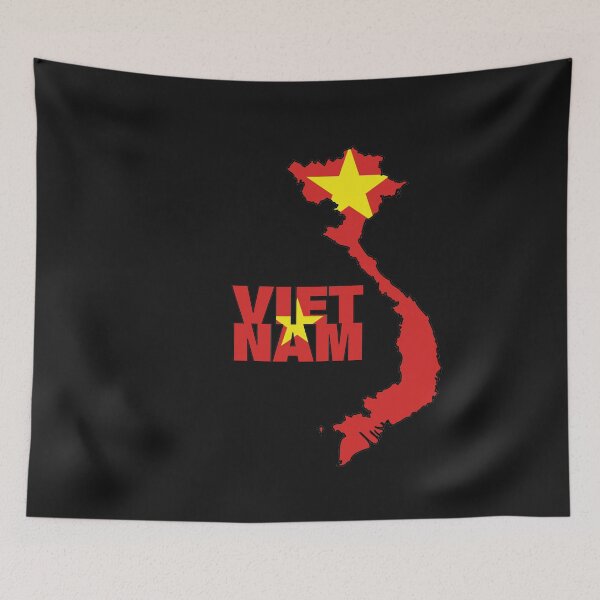 Item preview, Vietnam Flag Map Hanoi designed and sold by AnimalsDH305.