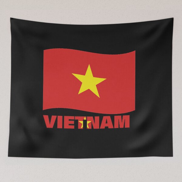 Item preview, Vietnam Flag Map Hanoi designed and sold by AnimalsDH305.