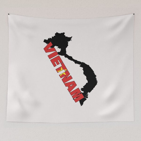 Item preview, Vietnam Flag Map Hanoi designed and sold by AnimalsDH305.