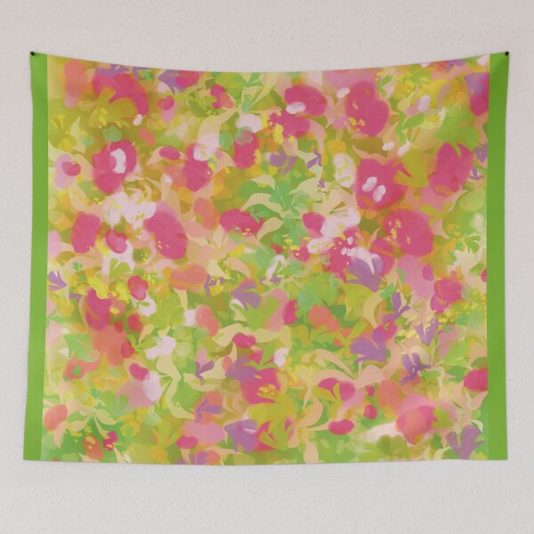Item preview, Summerfield, an abstract painting of a flowerfield designed and sold by marina63.