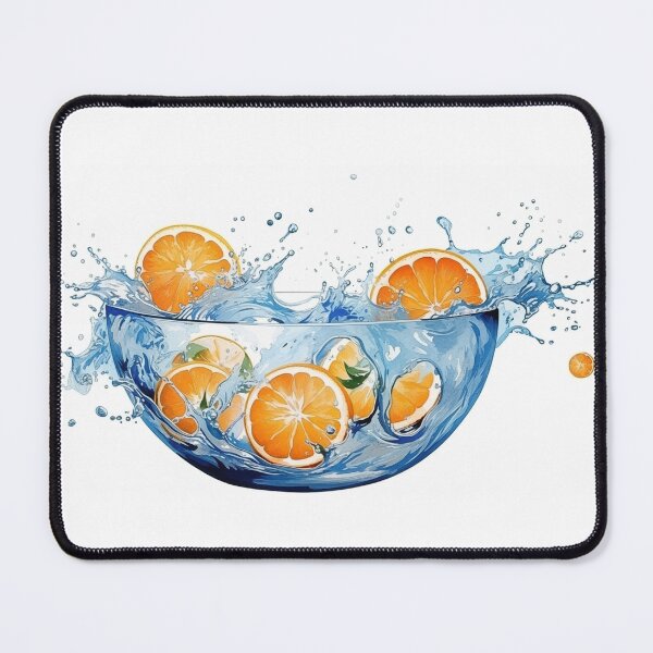 Item preview, Doble Exposición Fondo Blanco Naranjas En Un Tazón Acuarela designed and sold by Roxane Bay.