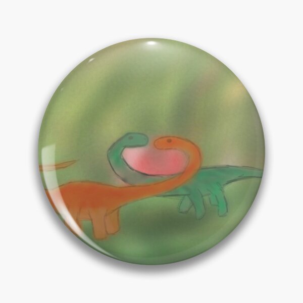 Item preview, Sauropod apatosaurus shaping heart in forest. designed and sold by Deinocheirus1.