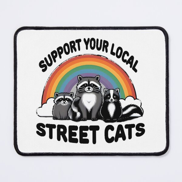Item preview, Support Your Local Street Cat T designed and sold by CanvaSnap ⭐⭐⭐⭐⭐.