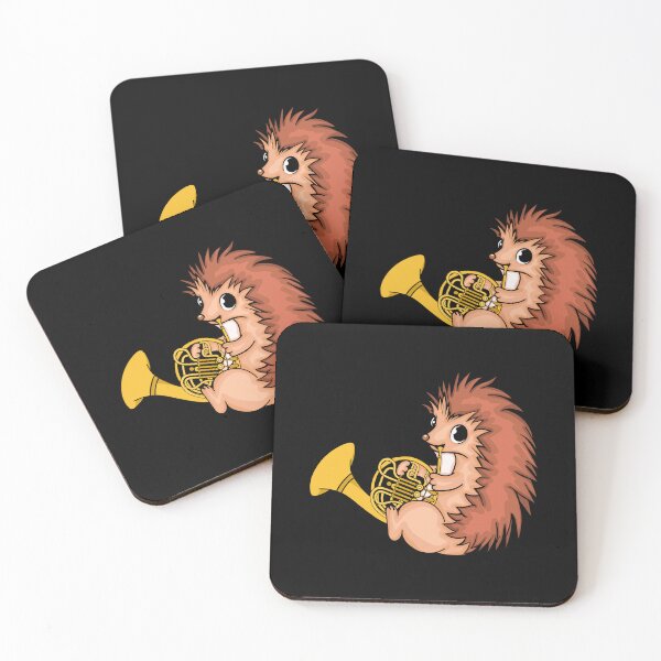 Artikelvorschau, Igel Waldhorn Musiker Geschenke Kinder Igel entworfen und verkauft von DSWShirts.