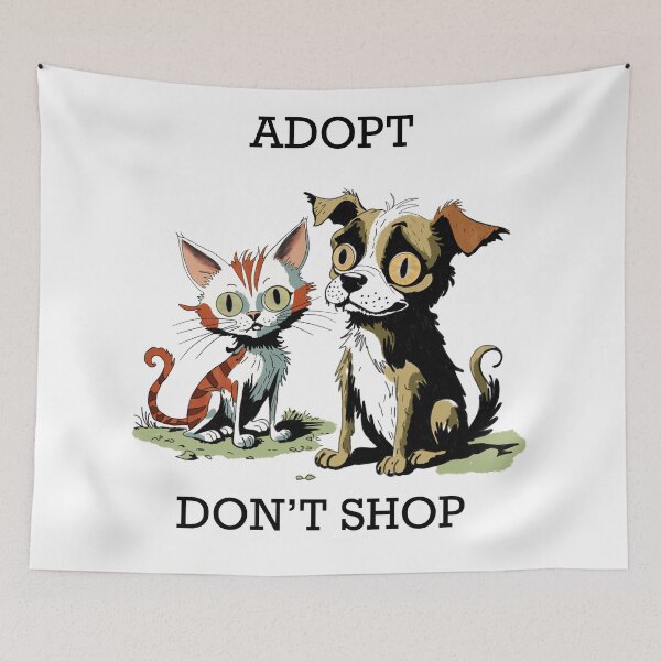 Item preview, Adopt, don’t shop designed and sold by SimoesArtistry.