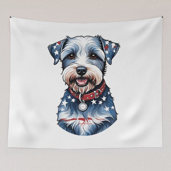 Item preview, Patriotic Tatted Schnoodle designed and sold by TattedWolf.
