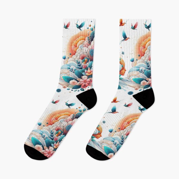 Item preview, Vibrant Bird and Floral Illustration for Stunning Bedding designed and sold by Ulykit.
