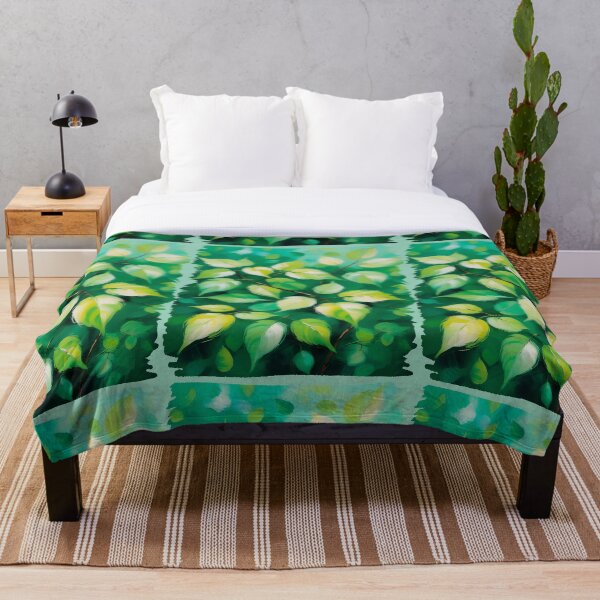 Item preview, Green Leaves painted in watercolor designed and sold by lonelymoony.