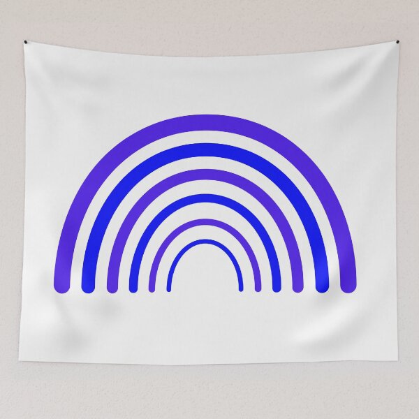 Item preview, Blue and purple organic rainbow  designed and sold by Inspirationmotivation.