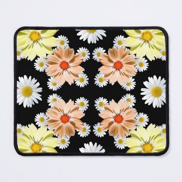 Item preview, Floral pattern of cosmos and daisies daisy flower designed and sold by rhnaturestyles.