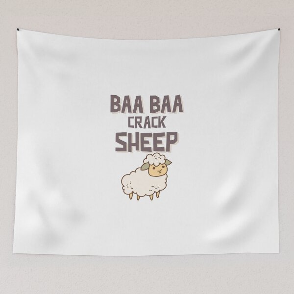Item preview, Baa Baa Crack Sheep designed and sold by GrufTee.