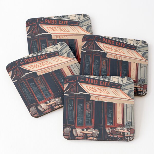 Item preview, “Vintage Paris Café: Classic Street Scene Art"….by Carraann  designed and sold by CARRAANN.