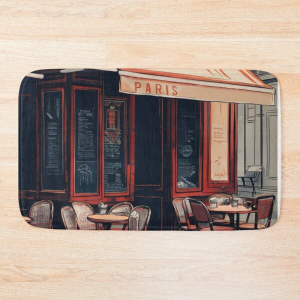 Item preview, “Vintage Paris Café: Classic Street Scene Art"….by Carraann  designed and sold by CARRAANN.