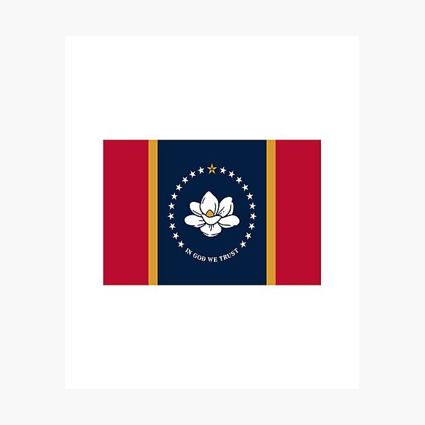 Item preview, Mississippi State Flag designed and sold by US States Merch.