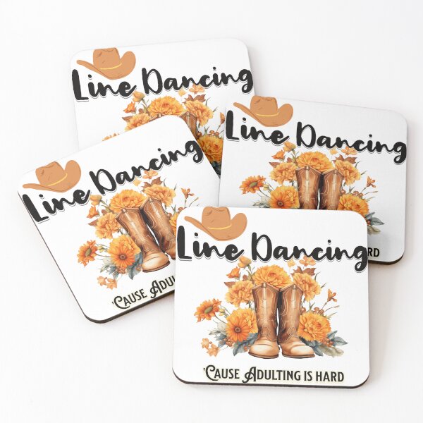 Artikelvorschau, Line Dance, weil Erwachsensein schwer ist entworfen und verkauft von Teeandhoodhaven.