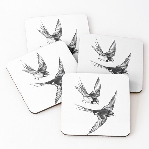 Item preview, Black and White Bird Pencil Drawing designed and sold by Pencil-Art.