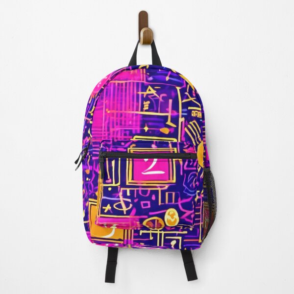 Item preview, Neon Math Patterns: Gold & Pink designed and sold by Health And Fitness Posts e-Store.