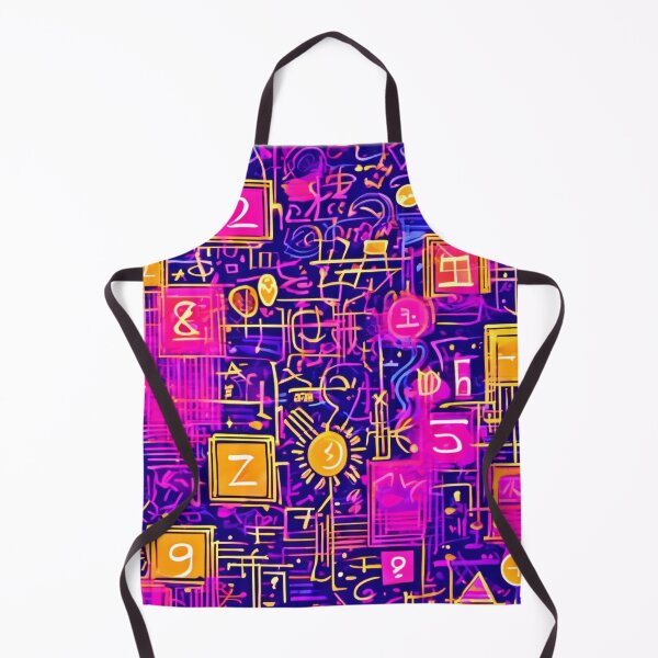 Item preview, Neon Math Patterns: Gold & Pink designed and sold by Health And Fitness Posts e-Store.