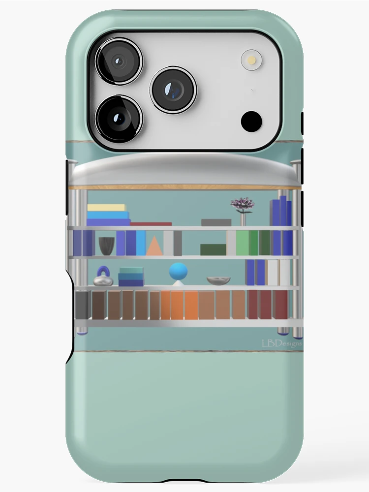 Thumbnail 1 of 4, iPhone Case, Spring Library Bookcase designed and sold by RBLBDesigns.