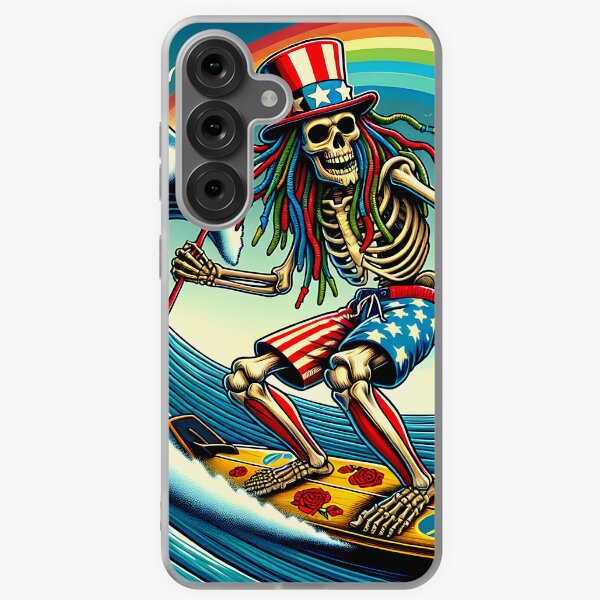 Vista previa del artículo con la obra «Leyenda del surf psicodélico del tío Skelly», diseñado y vendido por HippieFarms11.