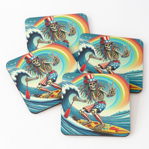 Item preview, Uncle Skelly Psychedelic Surf Legend designed and sold by HippieFarms11.