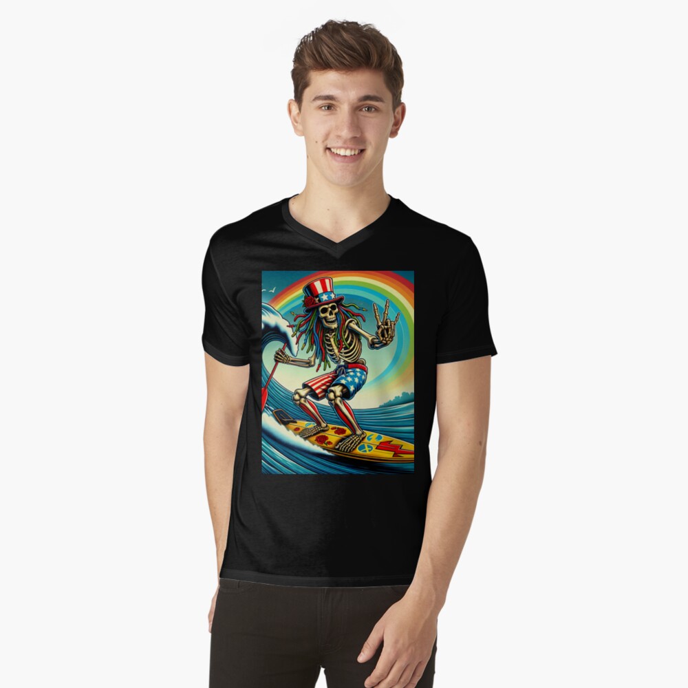 Item preview, V-Neck T-Shirt designed and sold by HippieFarms11.