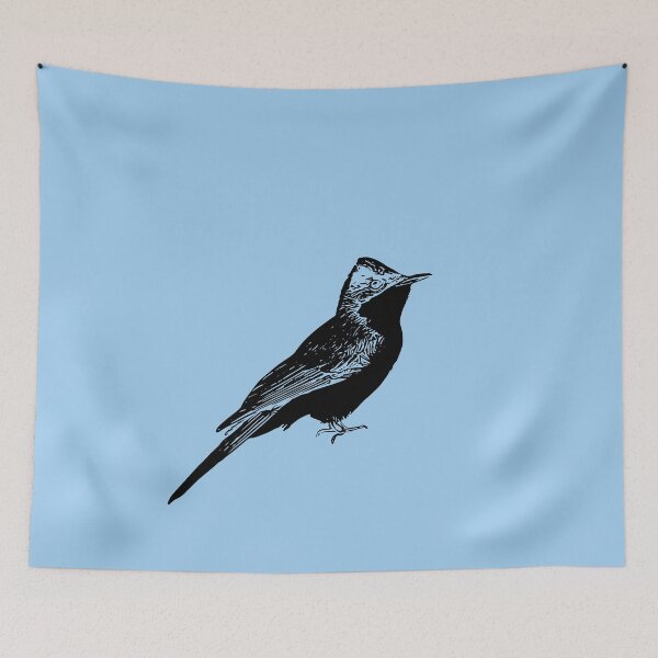 Item preview, Restless Flycatcher Black Design  designed and sold by designsasstultd.