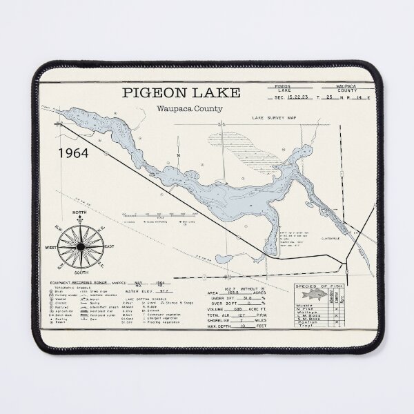 Item preview, Pigeon Lake WI Waupaca County designed and sold by Jean Plout.