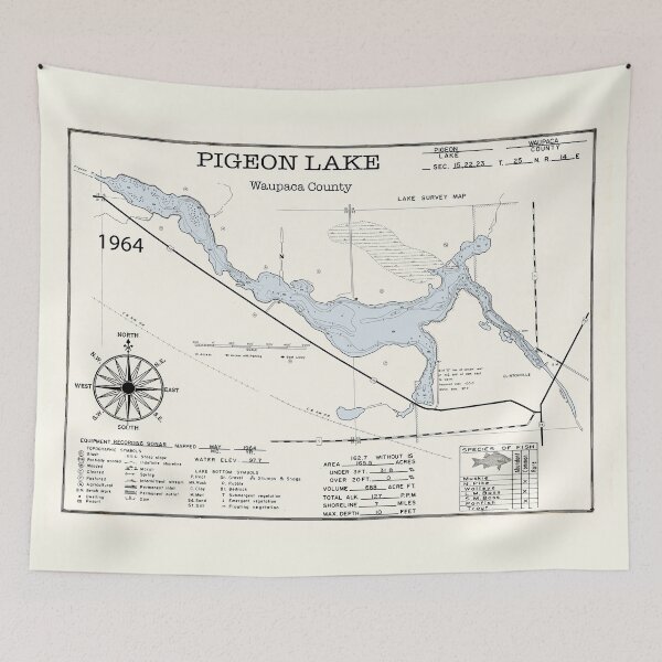 Item preview, Pigeon Lake WI Waupaca County  designed and sold by Jean Plout.