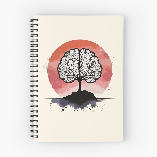 Item preview, Brain Tree Sunset Artwork, Health, Mental, Depression, Anxiety, Mental Iliness, Matters Awareness designed and sold by Collagedream.
