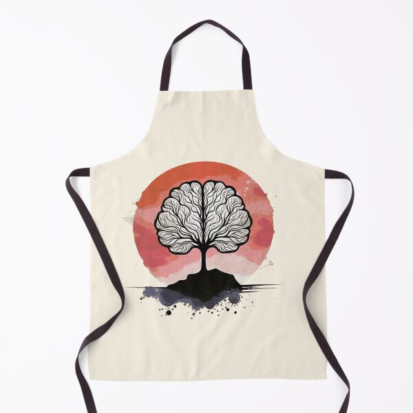 Item preview, Brain Tree Sunset Artwork, Health, Mental, Depression, Anxiety, Mental Iliness, Matters Awareness designed and sold by Collagedream.