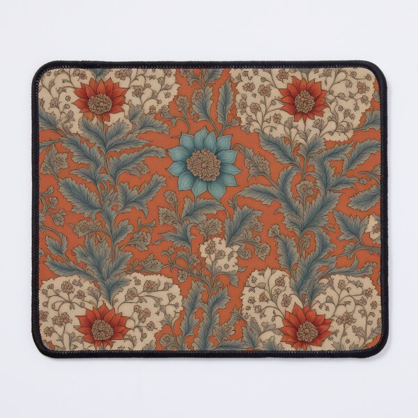 Item preview, Turkish floral pattern, warm red designed and sold by patterncrow.