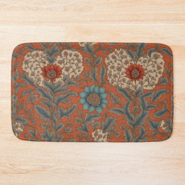 Item preview, Turkish floral pattern, warm red designed and sold by patterncrow.