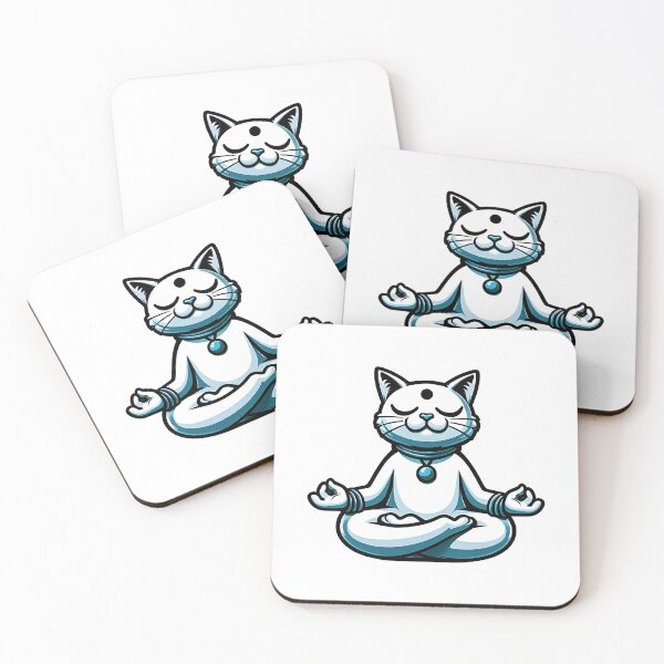 Item preview, a cat meditates designed and sold by bernhagen.