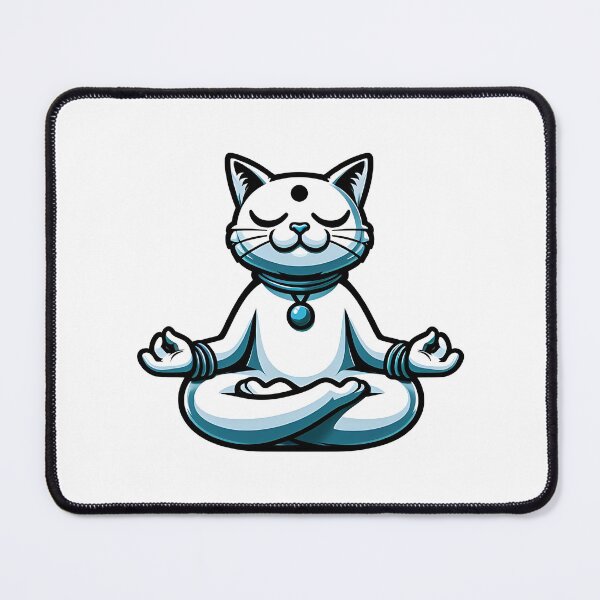 Item preview, a cat meditates designed and sold by bernhagen.