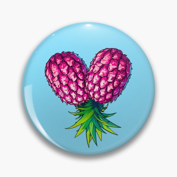 Item preview, Two Upside Down Pineapples, One Heart - Light Blue designed and sold by JLEmporium.