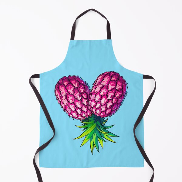 Item preview, Two Upside Down Pineapples, One Heart - Light Blue designed and sold by JLEmporium.