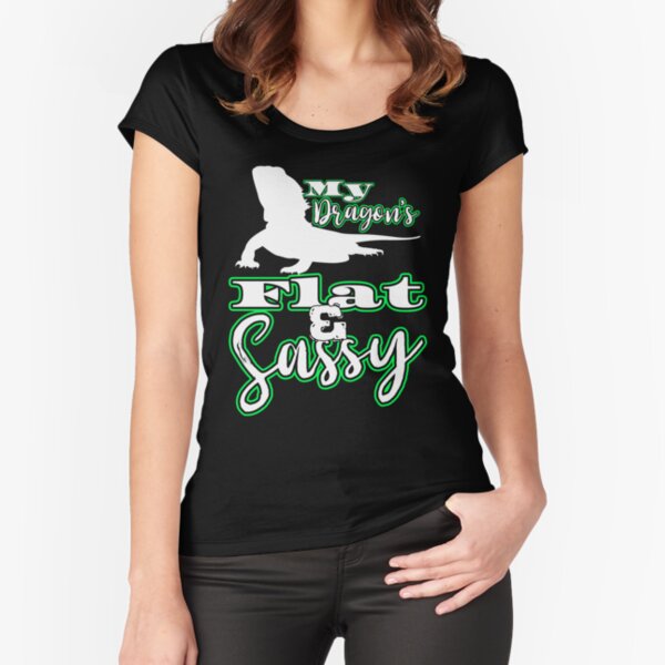 Item preview, My Dragons Flat and Sassy - Funny Bearded Dragon designed and sold by YomeHayin.