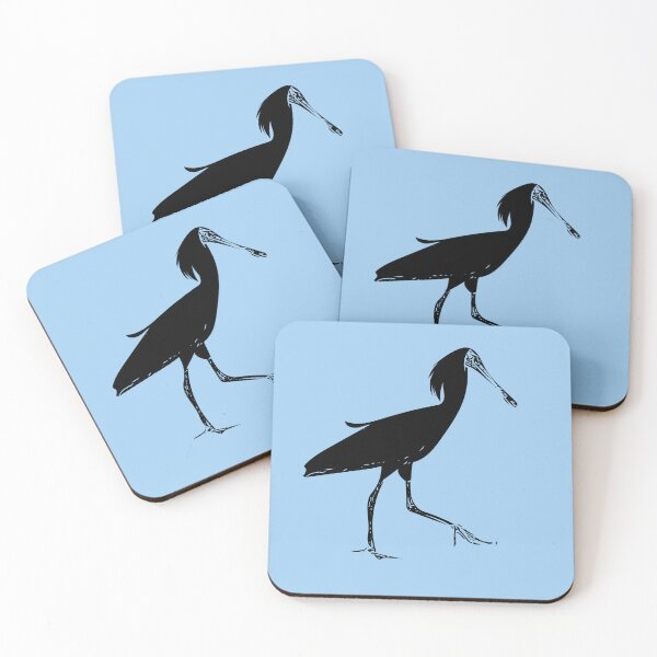 Item preview, Royal Black-billed Spoonbill Black Design  designed and sold by designsasstultd.