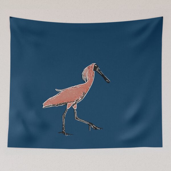Item preview, Royal Black-billed Spoonbill White Alternate Design  designed and sold by designsasstultd.