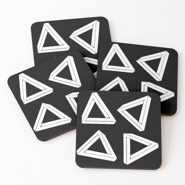 Item preview, Penrose Triangles  - color me - optical illusion designed and sold by RedLeafPine.