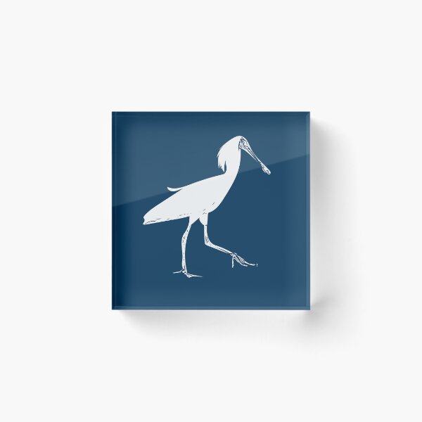 Item preview, Royal Black-billed Spoonbill White Design  designed and sold by designsasstultd.