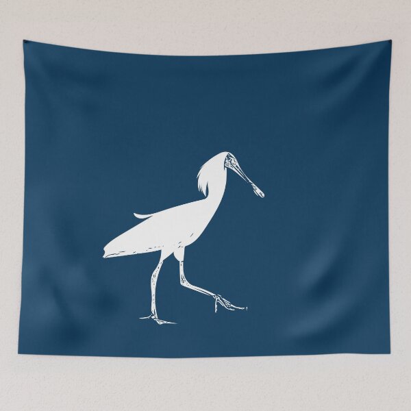 Item preview, Royal Black-billed Spoonbill White Design  designed and sold by designsasstultd.